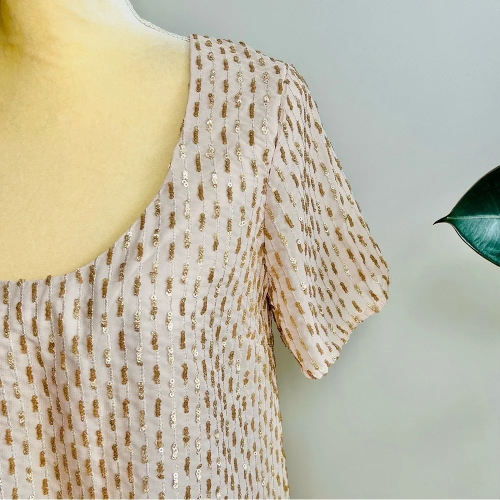 Show Me Your Mumu Waterfall Sequin Demi Dress Blush - Picture 8 of 11